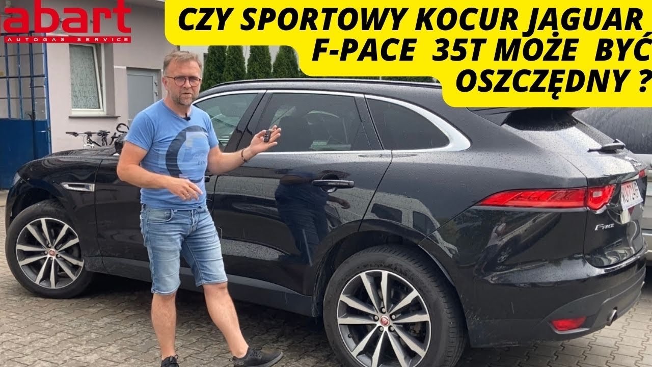 Wyborny Jaguar F-Pace 3.0 35T AWD zasilany LPG po montażu instalacji gazowej w@AbartAutoGazSerwis