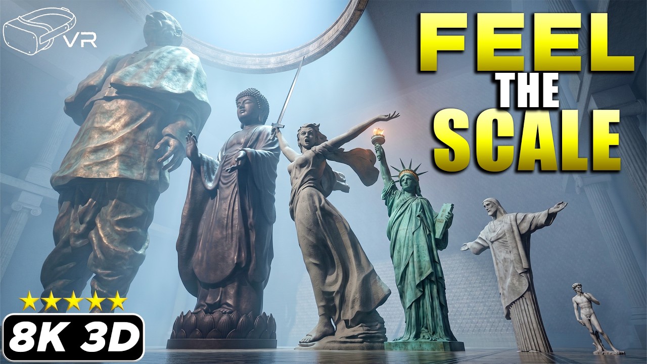 🗽 STATUES Size Comparison 👁️ VR Experience 👁️