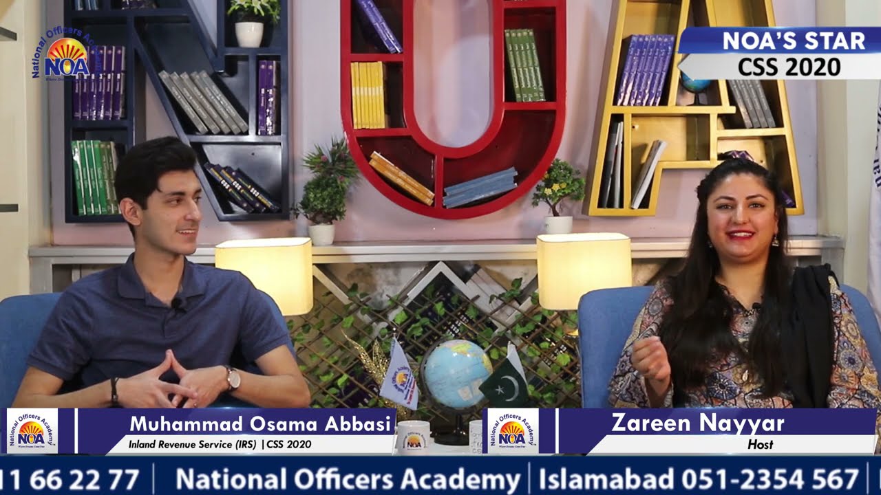 The Dream and Success Story of Muhammad Osama Abbasi  (IRS) CSS 2020 | NOA Star | NOA CSS
