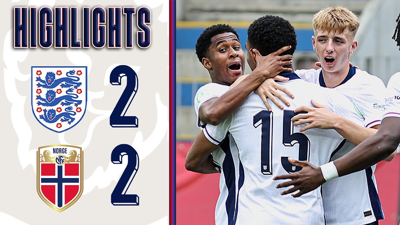 Young Lions draw EURO opener | England U19 2-2 Norway U19 | UEFA Under-19 Euros | Highlights
