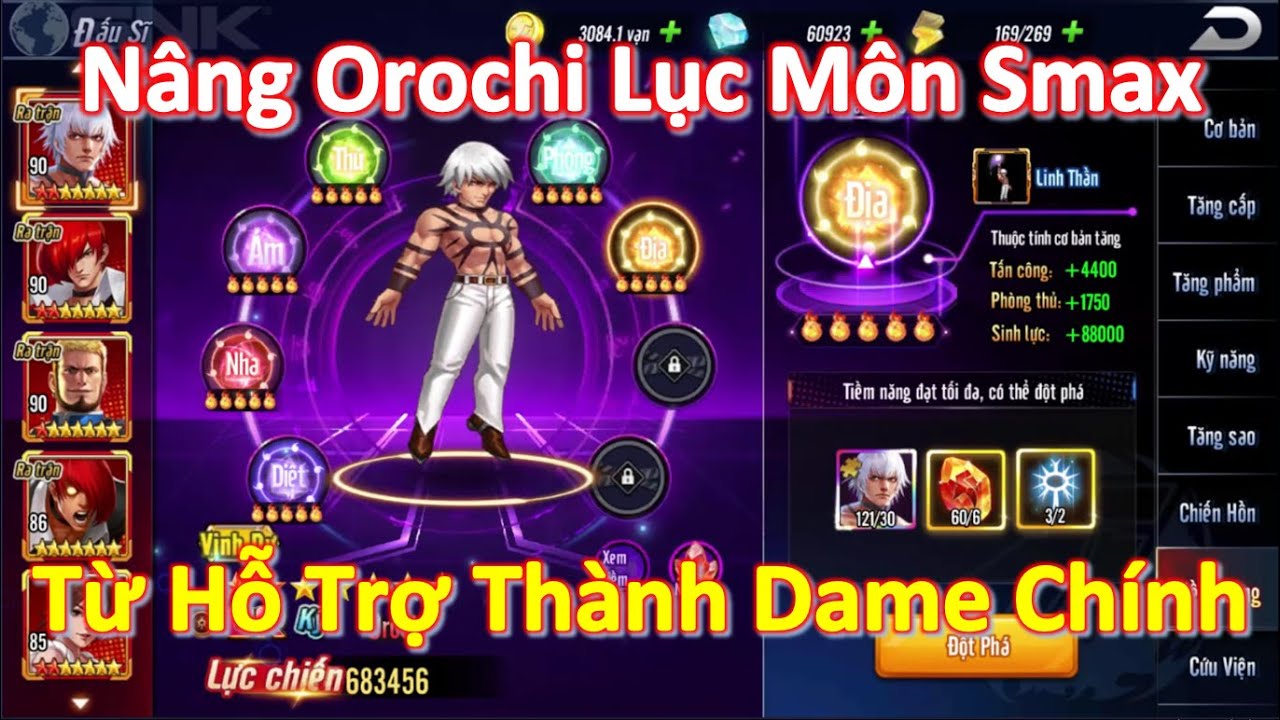 KOF AllStar Quyền Vương Chiến - Nâng Orochi Lục Môn (Smax) | Từ Đấu Sĩ Hỗ Trợ Trờ Thành Dame Chính
