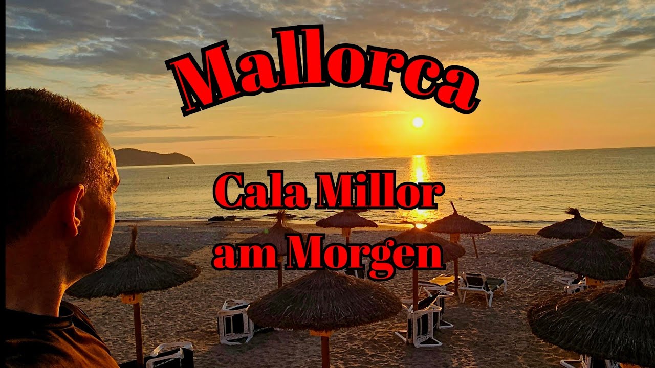 Spaziergang in Cala Millor am Morgen #Mallorca #Sonnenaufgang