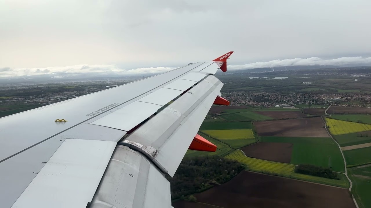 Landing at Lyon Airport (LYS) 30/3/24
