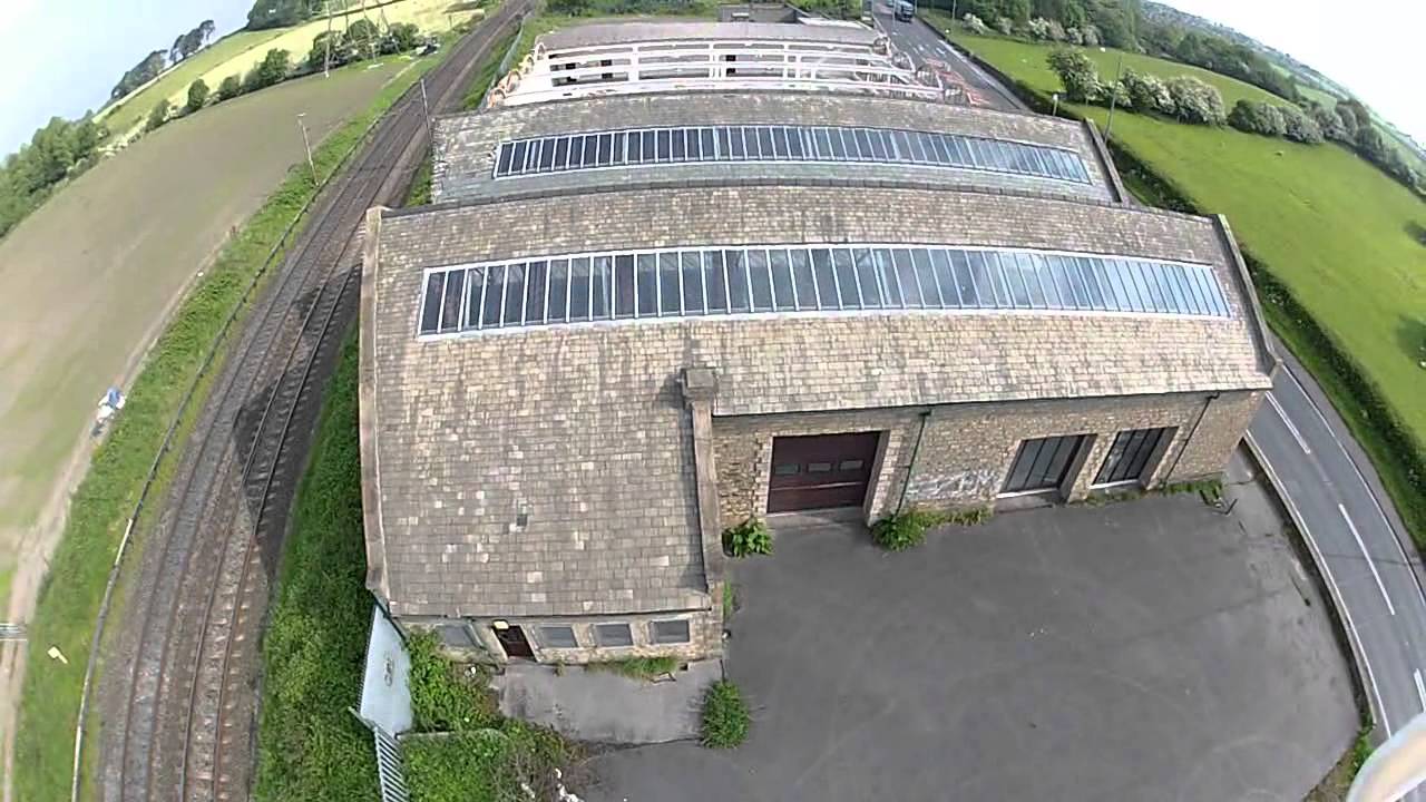 Abandoned buildings Lancaster City Garage...Birds eye view..DJI Phantom