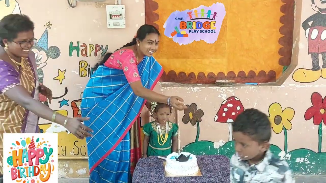 Birthday celebration at Bridge play school 