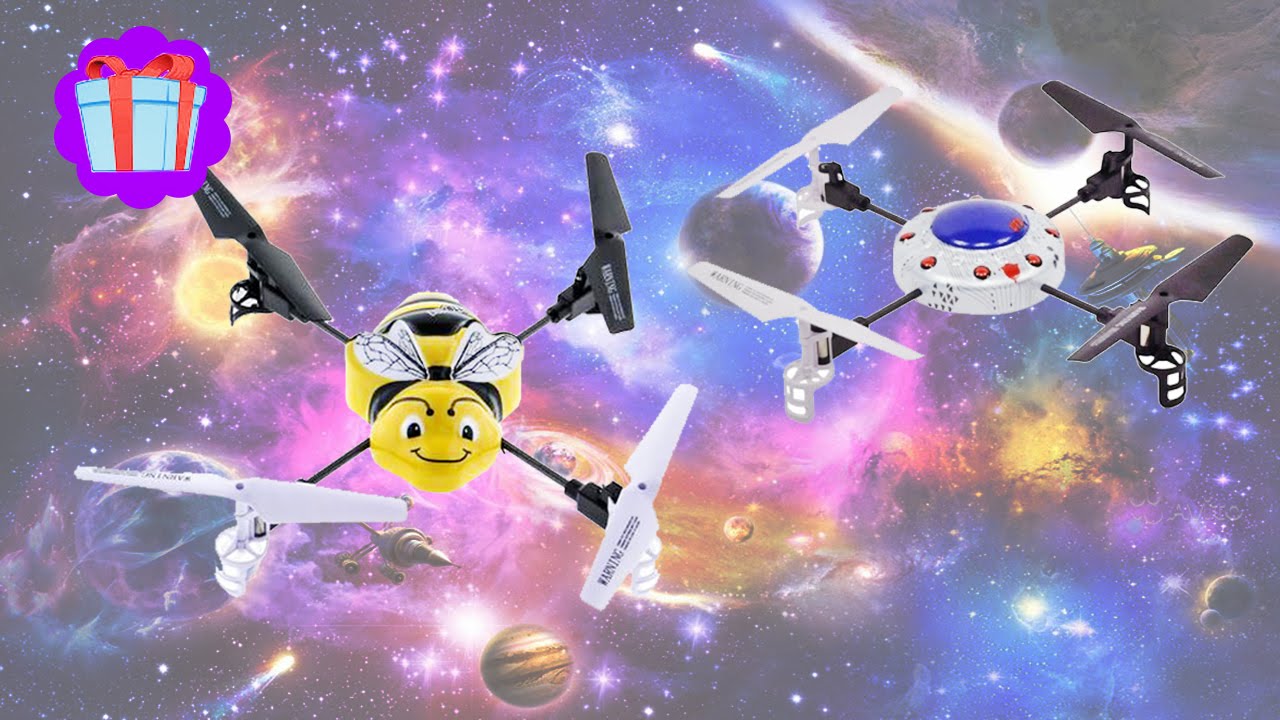 Quadcopters Bee and UFO!  Syma X1! Обзор Квадрокоптеров!