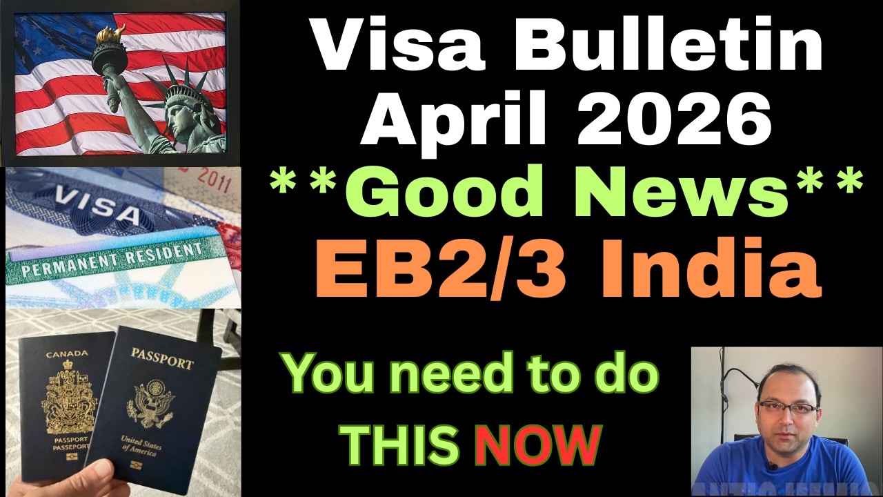 **ХОРОШИЕ НОВОСТИ** Визовый бюллетень за апрель 2026 года - EB2 EB3 Индия до января 2015 года