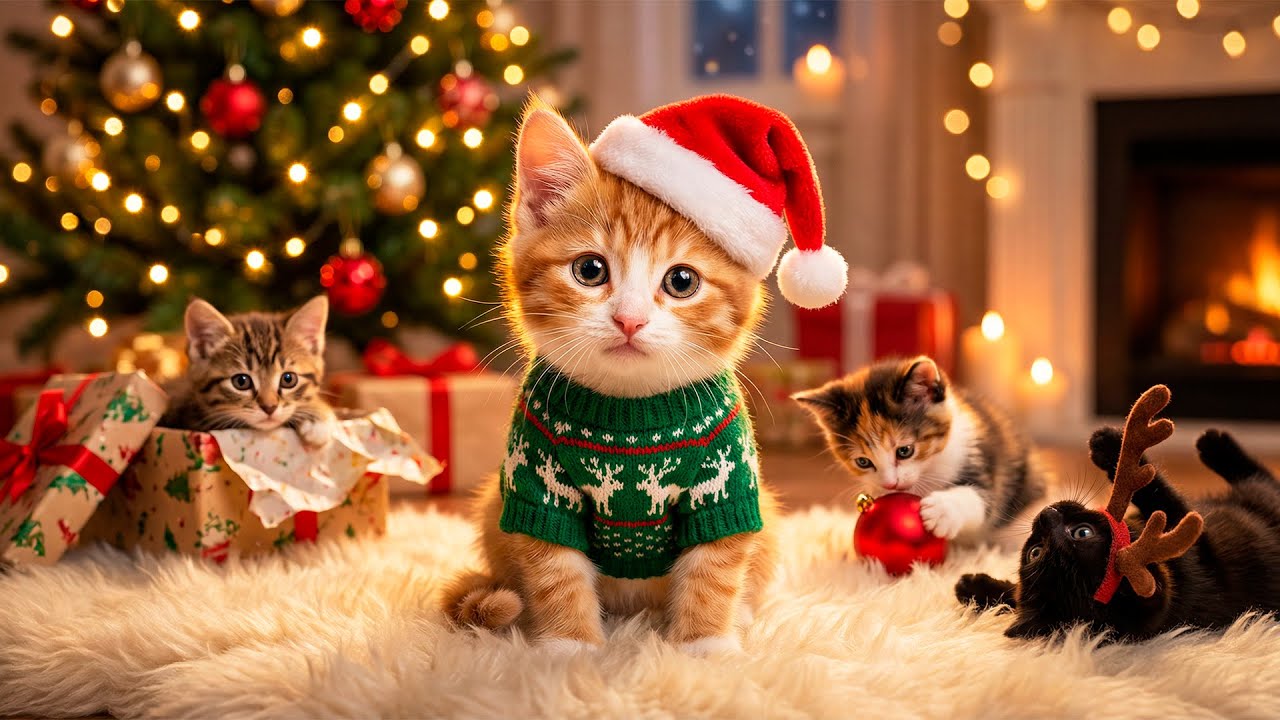 Kitten Christmas Party! 🎄 The Ultimate Cuteness Overload 🐱❤️🎁
