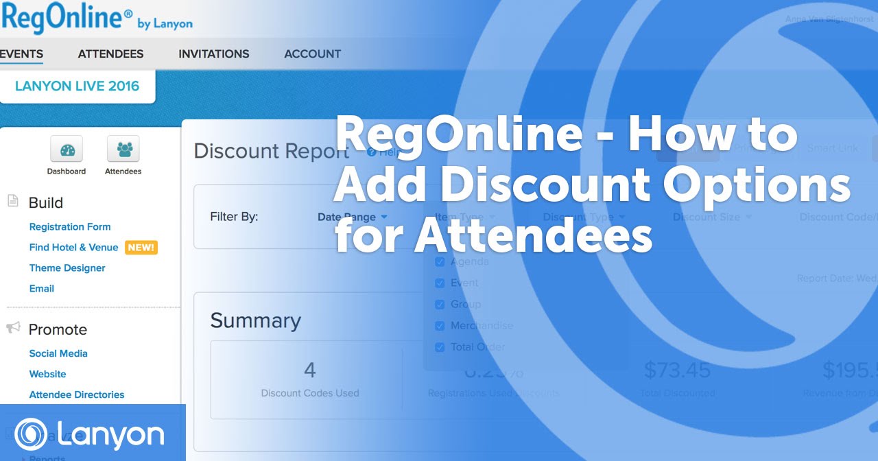 How to Add Discount Options for Attendees with RegOnline
