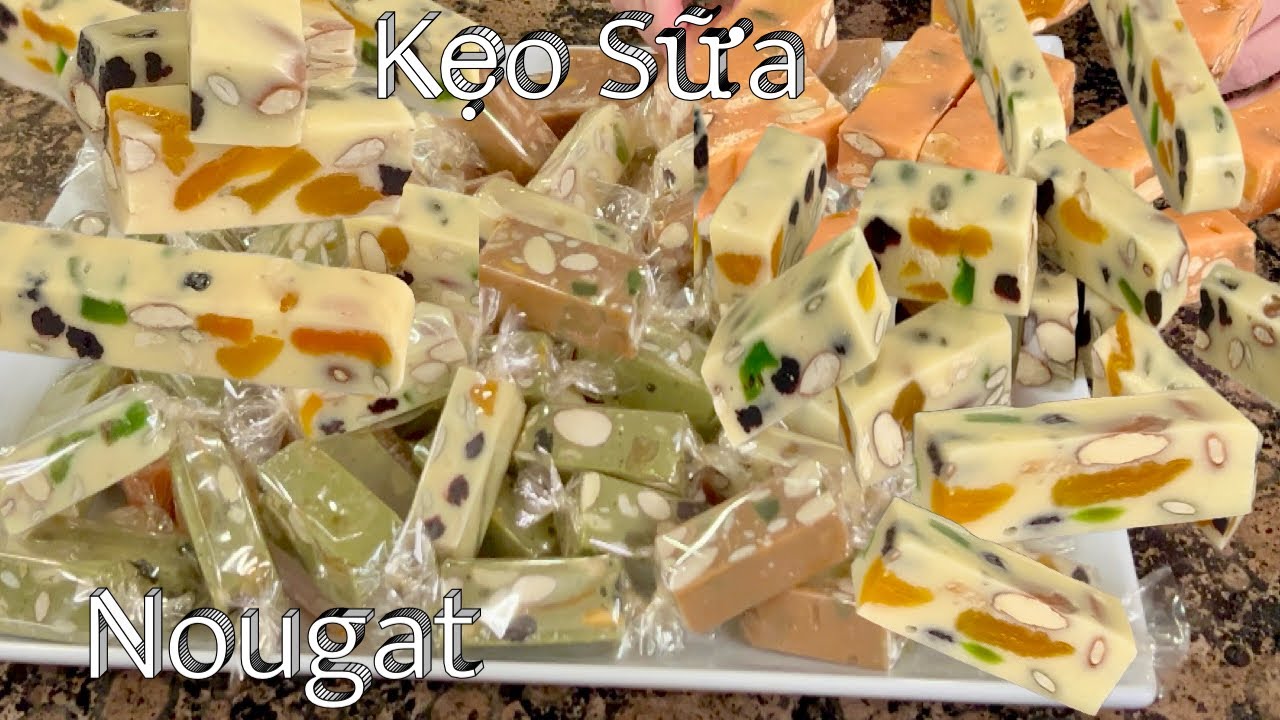 Kẹo Sữa Nougat - Cùng Taylor Làm Kẹo Sữa Nougat Ăn Tết Mềm Dẻo Thơm Ngon - Home Made Nougat Recipe.
