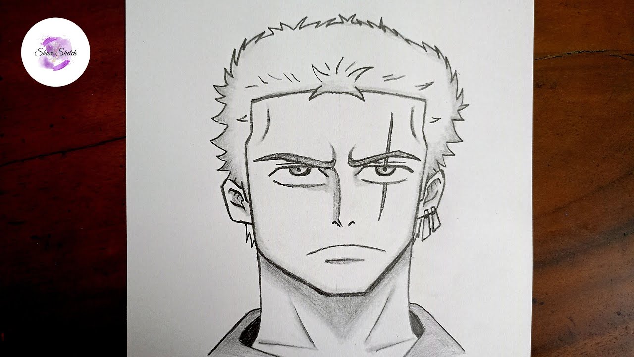 How to Draw Zoro from One Piece || Step by Step Easy Drawing for Beginners || Anime Character Art