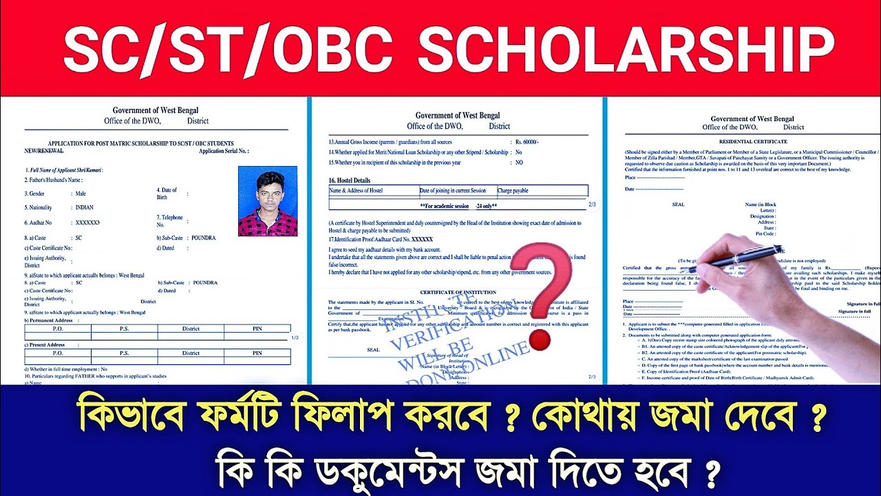 How to Fill Out the SC ST OBC Scholarship Form 2024 | Oasis Scholarship Form Fill-up 2024-25 | Oa...