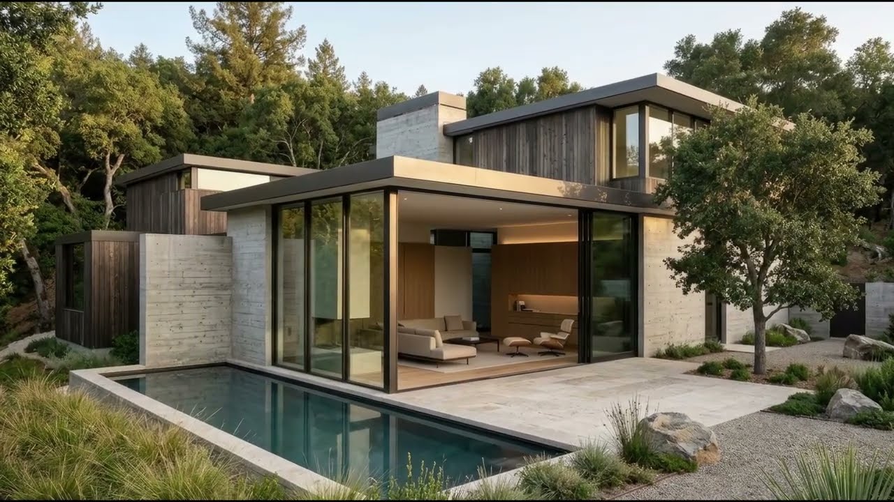 Architectural Masterpiece: Modern Minimalist House Perfectly Connected to Nature