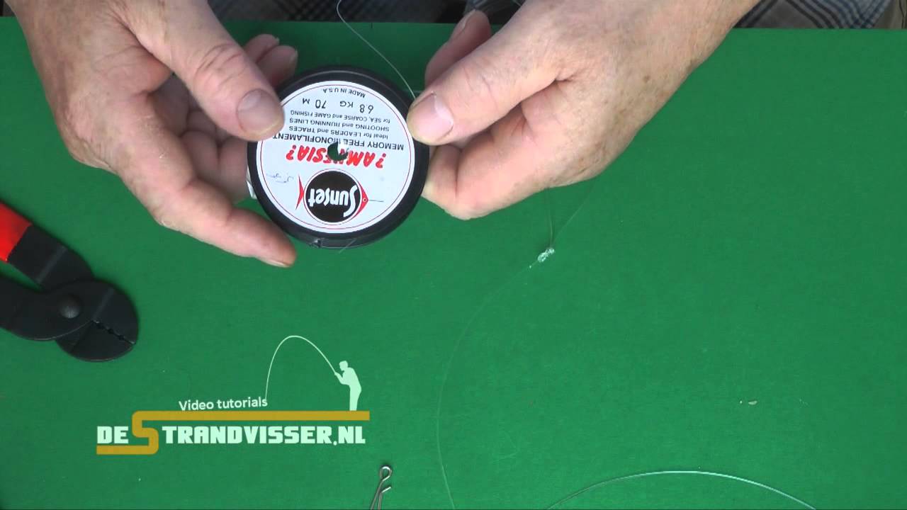 Dwarrellijn met aasclip en aasstop