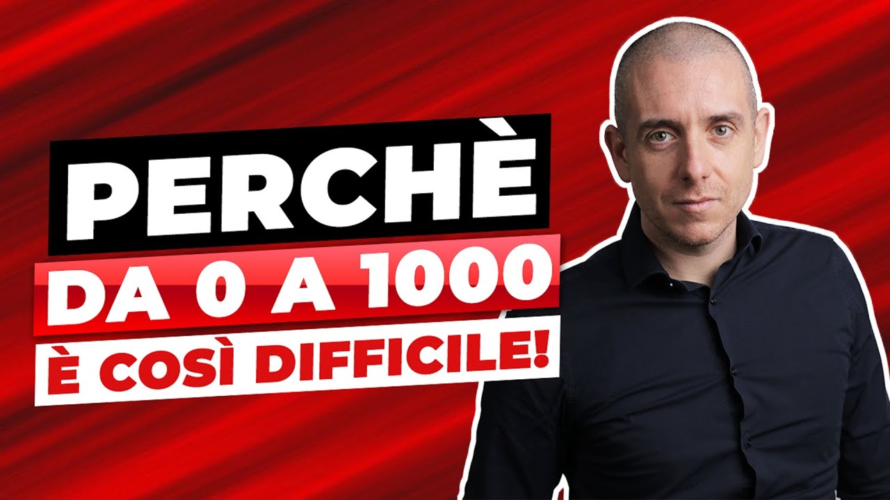 Perchè è COSÌ difficile passare da 0 a 1000 iscritti ed è più facile DOPO 🤔