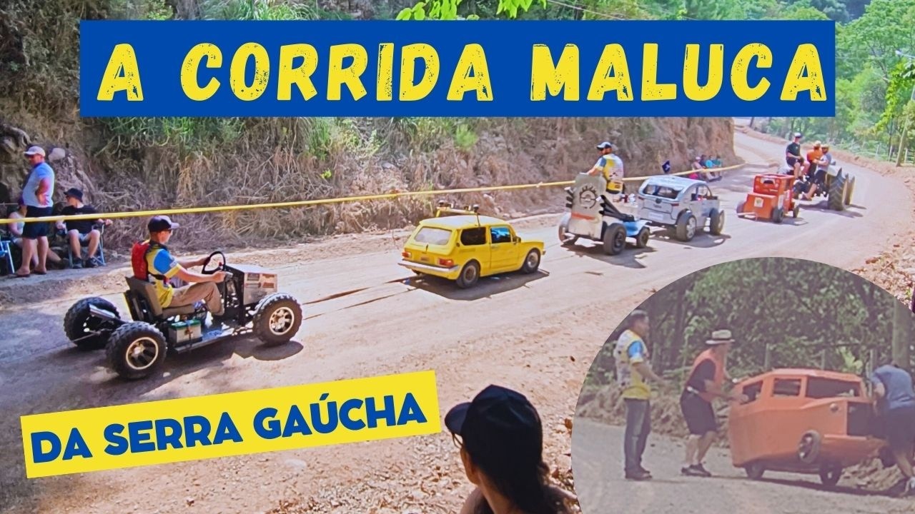 DESCIDA do PINTO - CORRIDA de CARRINHOS de LOMBA em Pinto Bandeira - RS