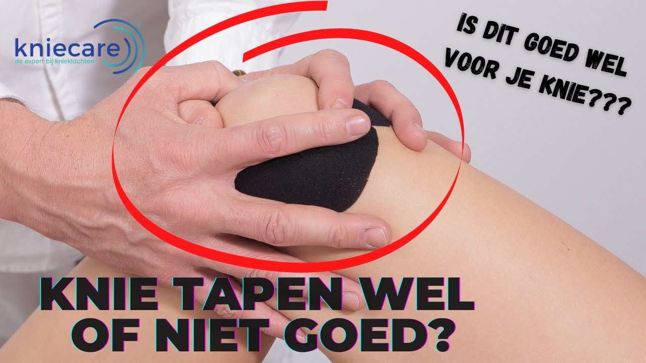 Knie tapen goed voor je knie? + Instructie om op 3 manieren je knie te tapen.