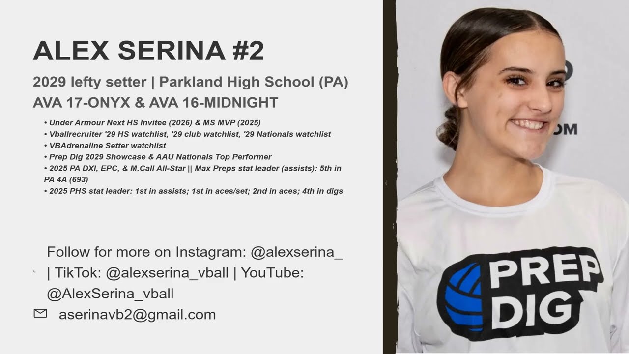 Alex Serina #2 | 2029 lefty setter | MLK '26 highlights (with AVA 17-ONYX)