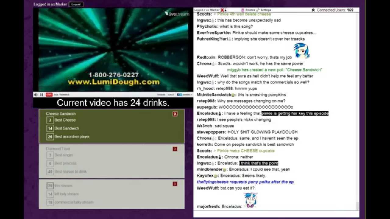 BerryTube Chat Reaction S04E12 - Pinkie Pride