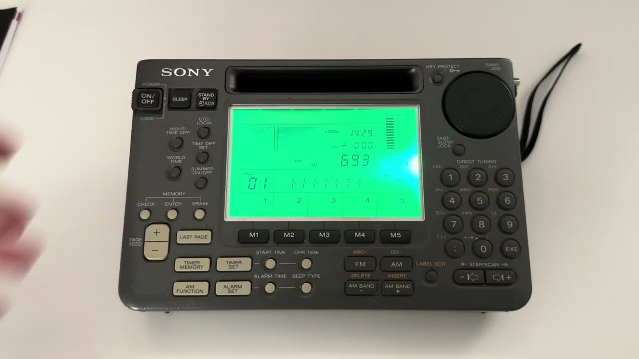 I got my beloved Sony ICF-SW55 portable receiver back, recapped and with the LED  backlight upgrade
