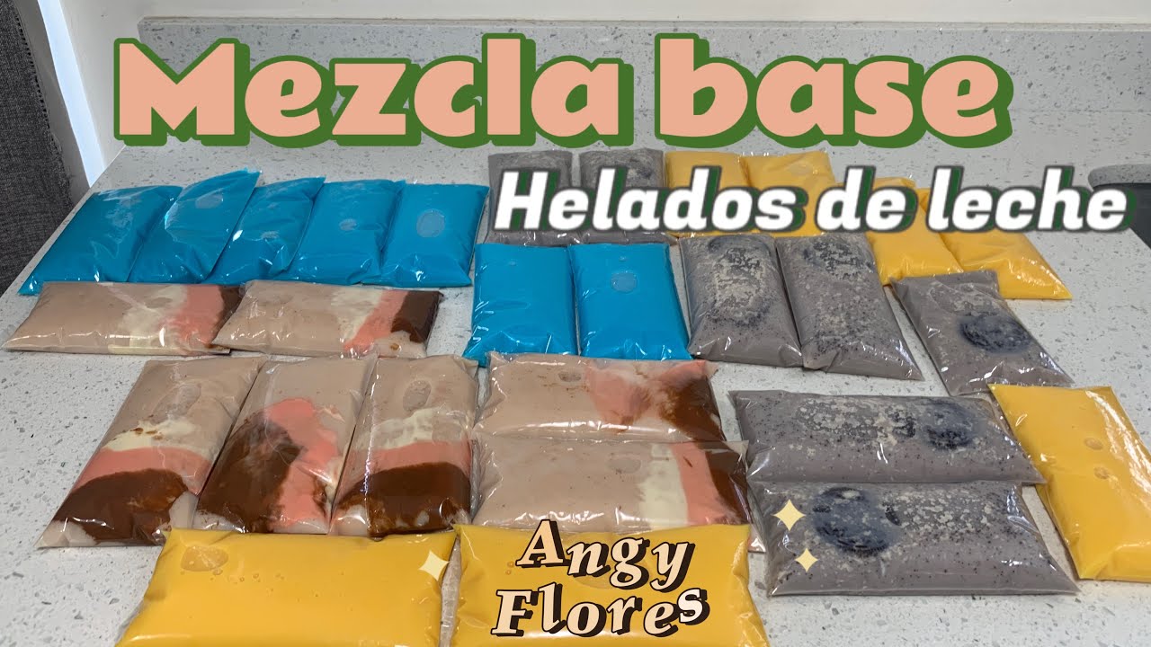 Mezcla Base para Helados de Leche version economica para vender