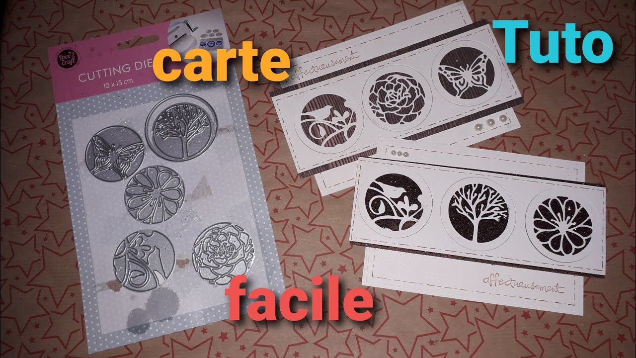 Tuto carte facile/ dies action.