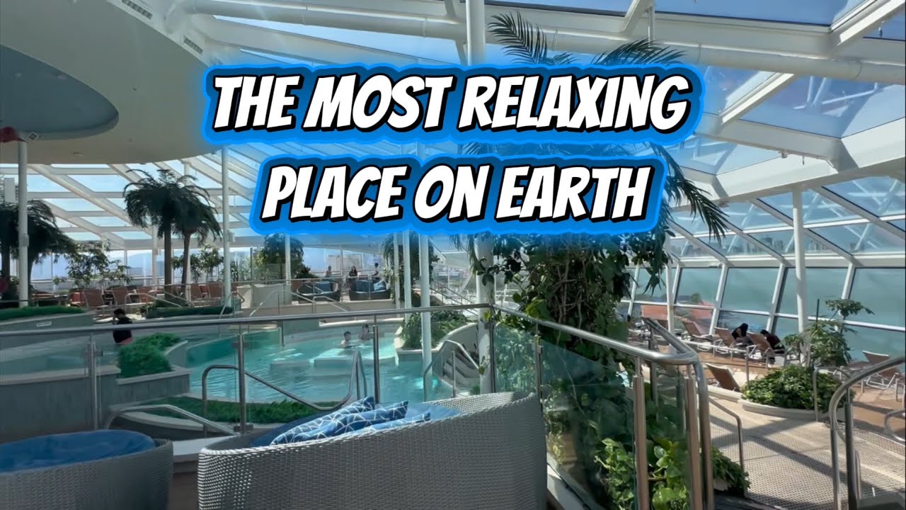 The Solarium - the most relaxing place on earth! And out in the seas, onboard Royal Caribbean cruise