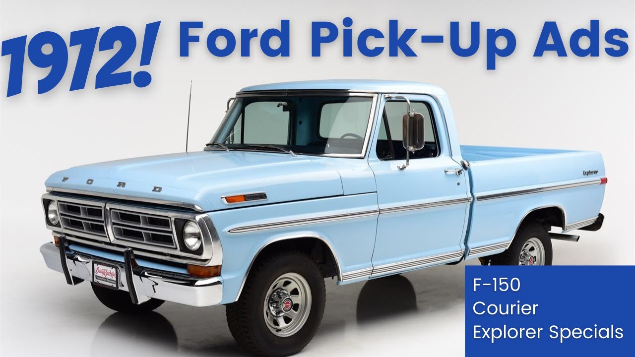 Уморительные рекламные ролики Ford Explorer 1972 года, F-серия, Courier, пикапы и многое другое