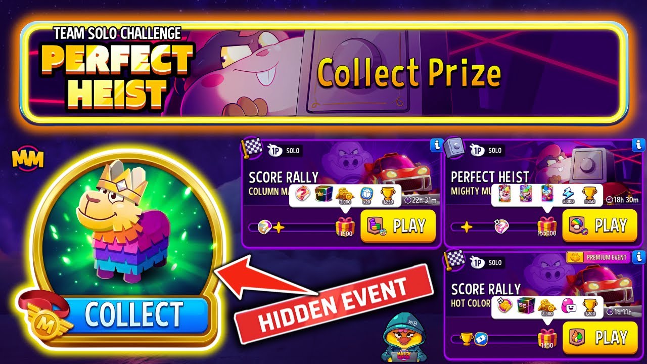 HIDDEN EVENT LEGENDARY PIÑATA 🔥 x4 Solo: Team Lightning, Hot Color, Column Mania, Mighty Mushrooms