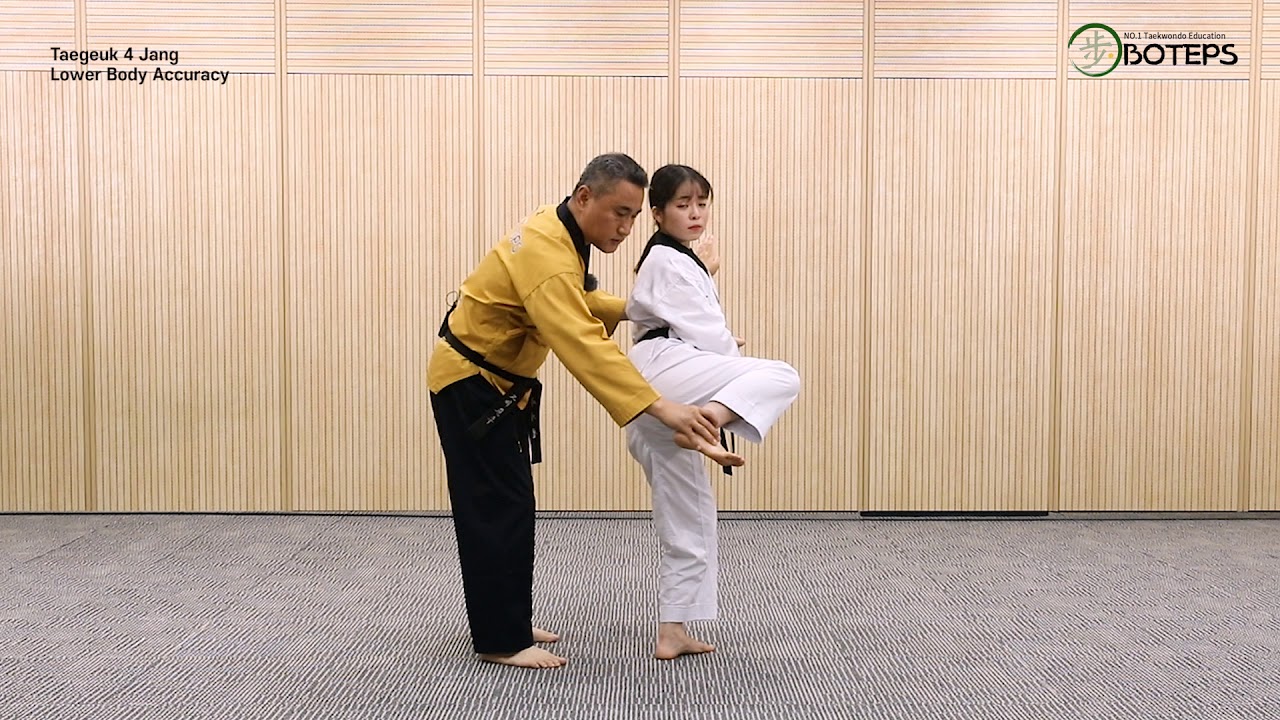 태권도 유급자품새 태극4장 - 1 (Taekwondo Color Belt Pooomsae Taegeuk 4Jang)