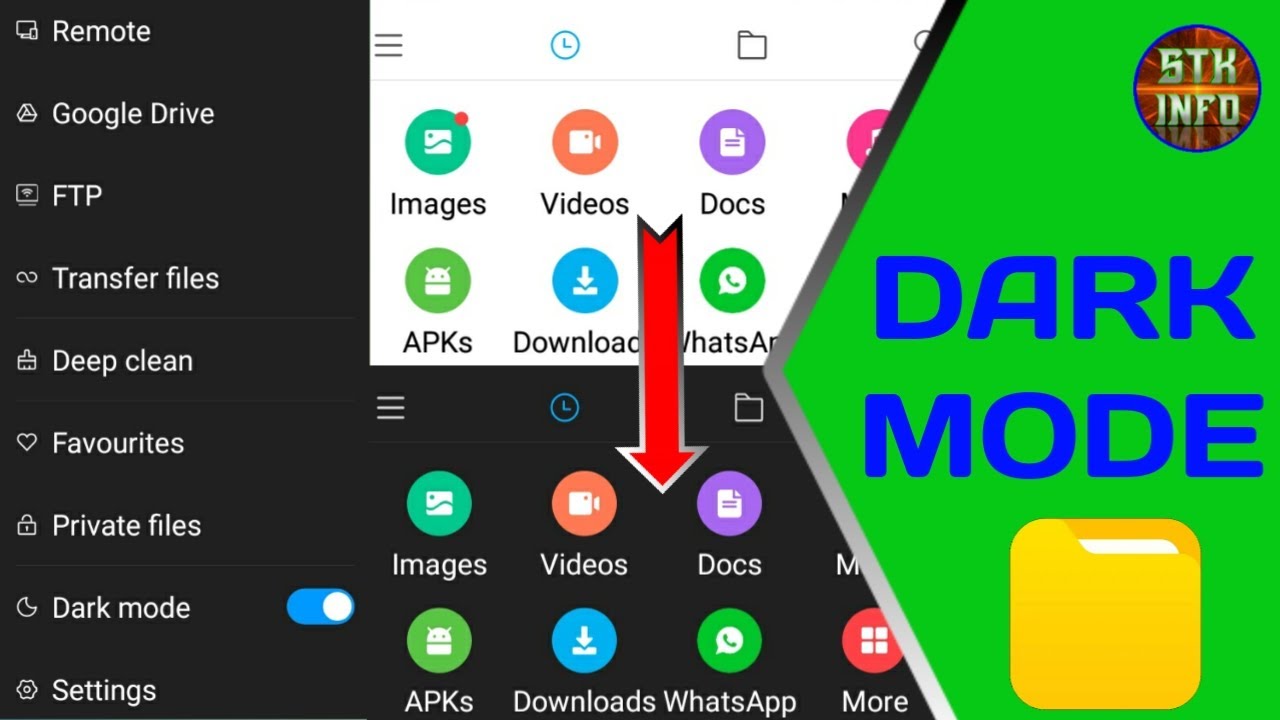 How to turn on file manager dark mode setting | Mi & Redmi mobile tips