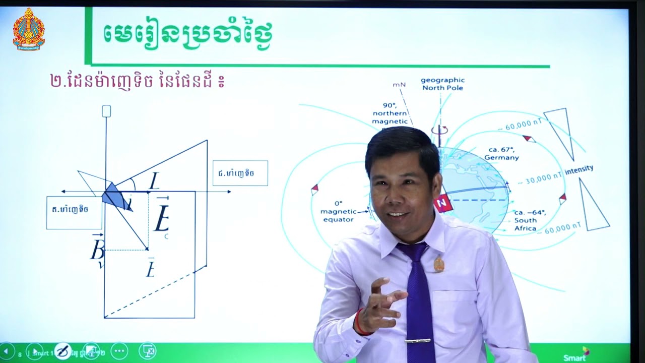 រូបវិទ្យា ថ្នាក់ទី១២ ជំពូកទី៣ មេរៀនទី១៖ ដែន​ និងកម្លាំងម៉ាញេទិច (ភាគទី២)