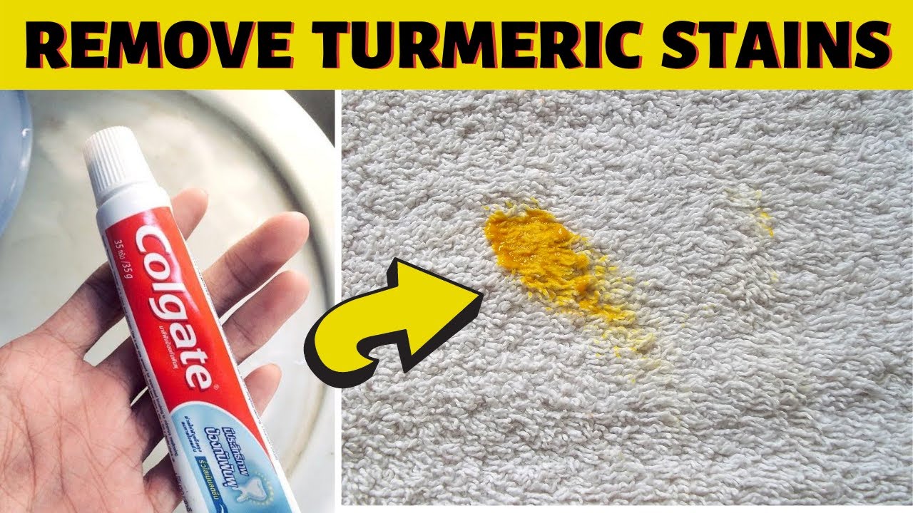 How to remove old turmeric stain from carpet - Homemade turmeric stain remover