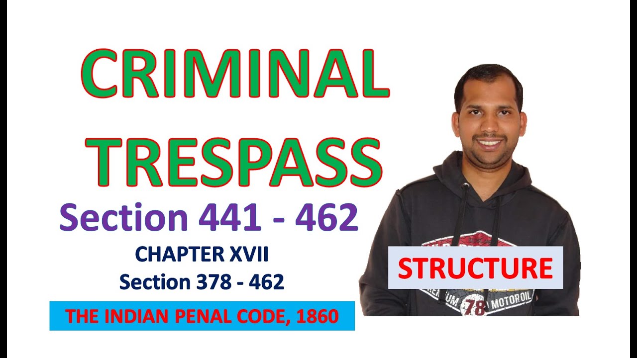 Criminal Trespass | Section 441 to 462 Structure | The Indian Penal Code, 1860