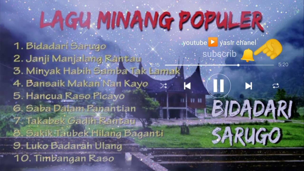 LAGU MINANG TERPOPULER 2022 ll BIDADARI SARUGO