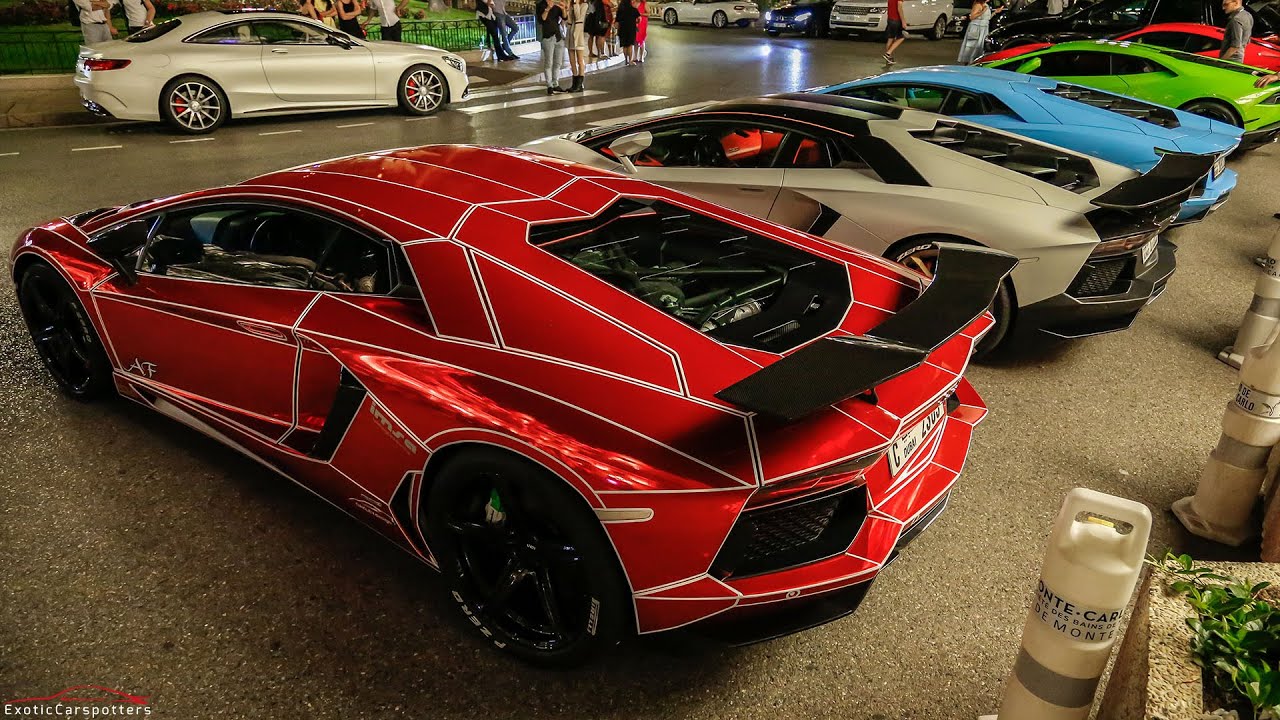 Arab Supercar Invasion in Cannes and Monaco ! LaFerrari, 918 Spyder, 5x Aventador SV, Techart Turbo