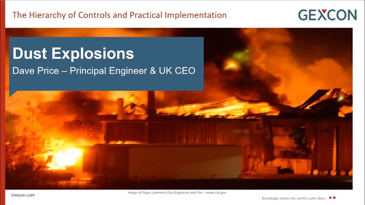 Webinar Preview - Dust hazard analysis, the hierarchy of controls, and practical implementation