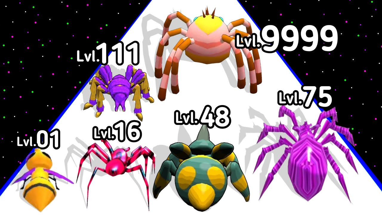 Spider Evolution Insect Run Level Up Spider Max Level Gameplay 2025
