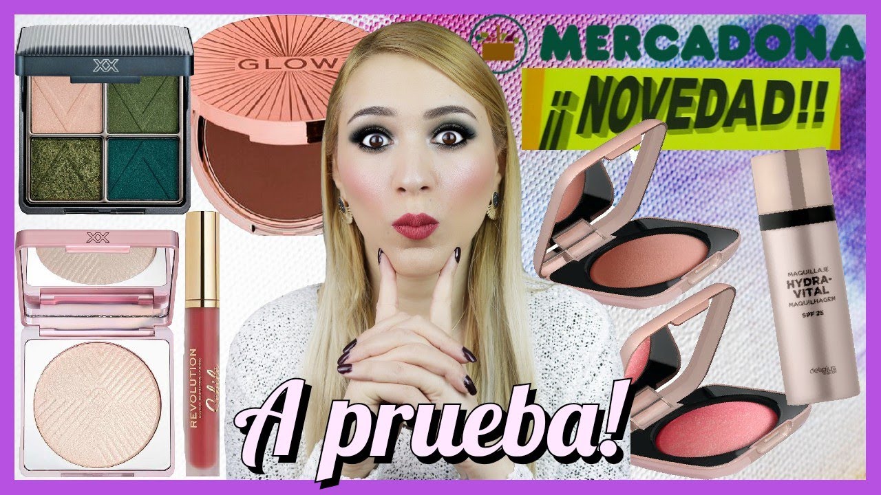 🔥NOVEDADES MERCADONA: NUEVOS COLORETES LUMINOSOS Y BASES! PROBANDO COSITAS DE REVOLUTION!