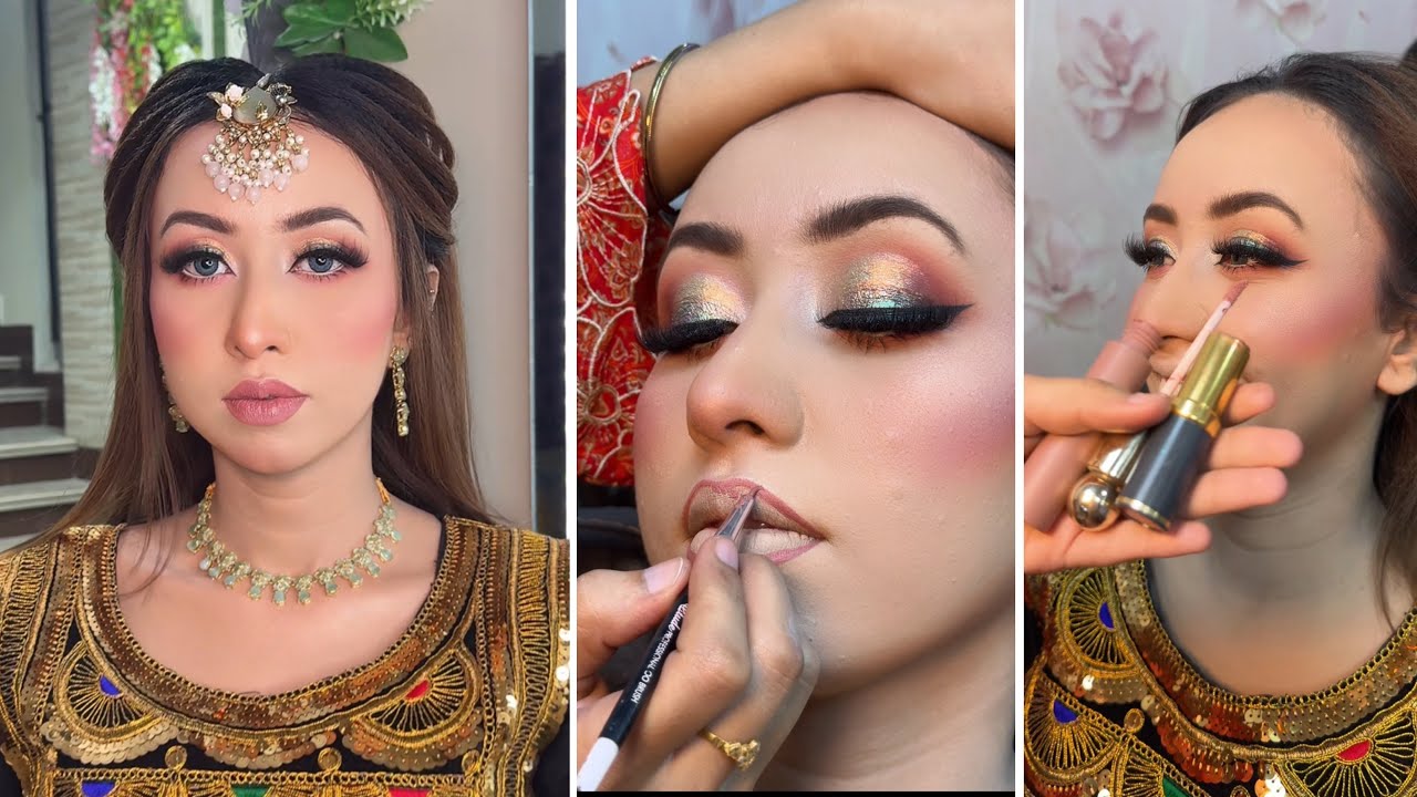 Step by step Soft Glamour Makeup by ​⁠@Ouj Beauty Parlour