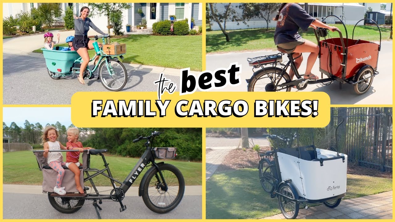 BEST FAMILY ELECTRIC CARGO BIKES REVIEWED! Madsen vs Radio Flyer vs Bunch vs Ferla Bucket Bikes!