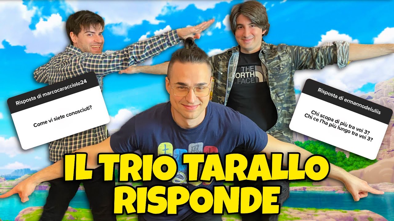 DOMANDE SCOMODE al TRIO TARALLO 😂 w/ GiosephTheGamer e Blaziken68