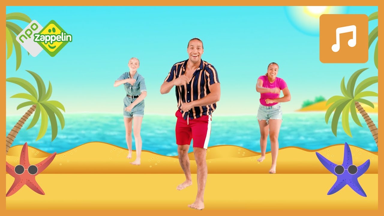 DANSEN MET JUVAT OP HET STRAND | Dans mee met | HipHopHop | NPO Zappelin