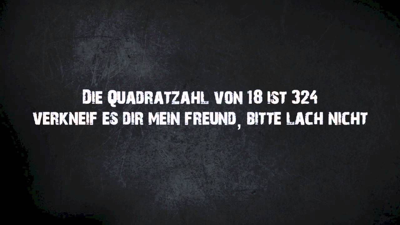 Mathe - Quadratzahlen bis 20 | Rap
