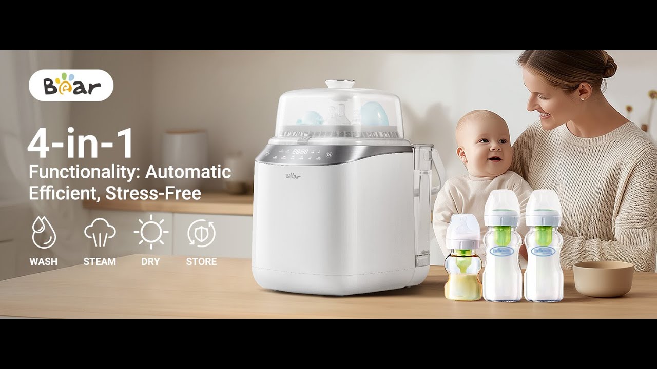 How to Clean Bear Bottle Washer Sterilizer & Dryer 🧼 QXJ-C05F3 | Easy Maintenance & Care Guide