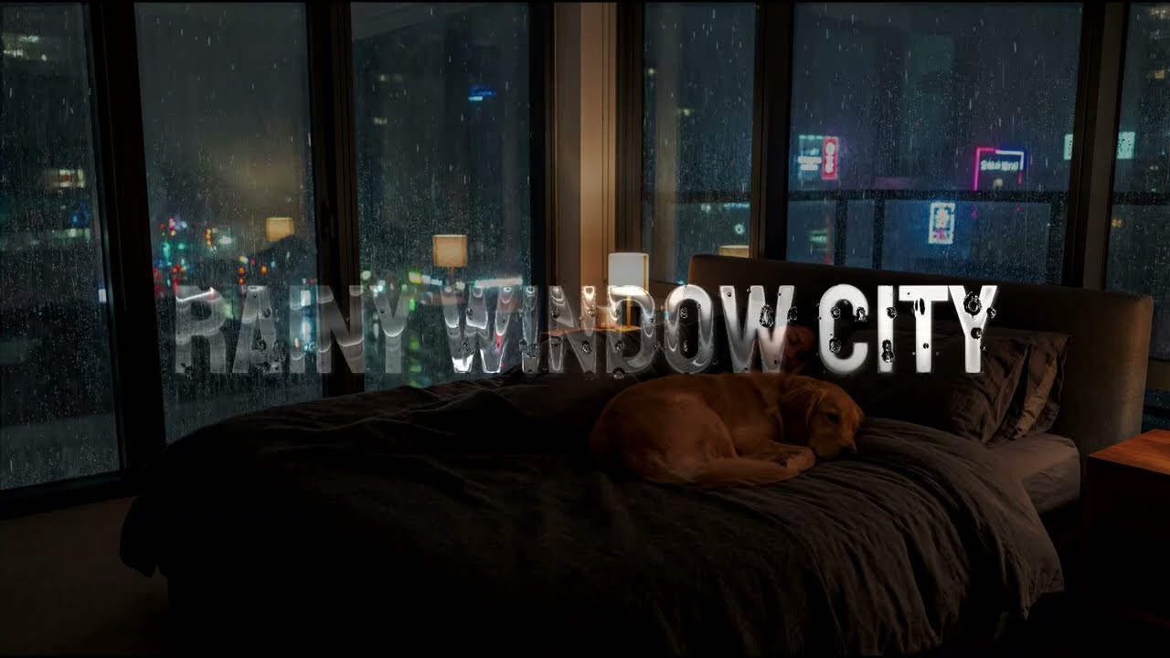 Rain Sounds For Sleeping | Gentle Rain on Window for Insomnia Relief