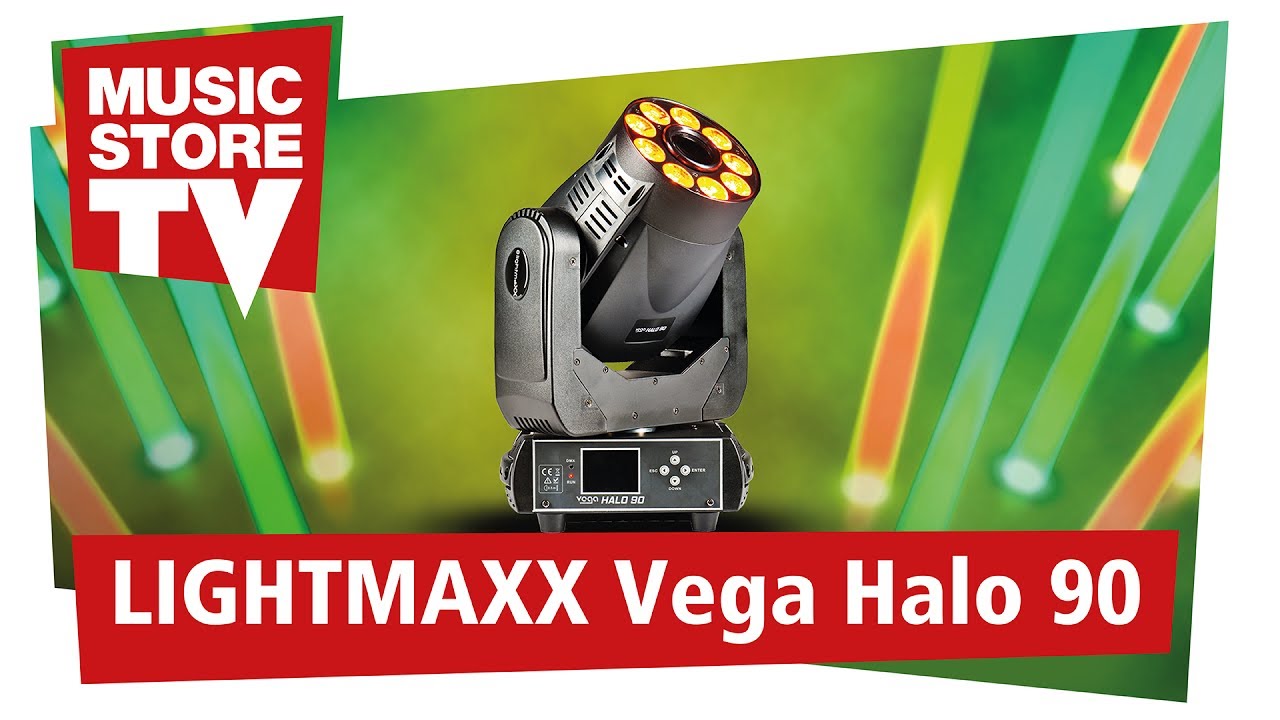 lightmaXX VEGA Halo 90 Moving Head mit Spot- und Wash- Funktion