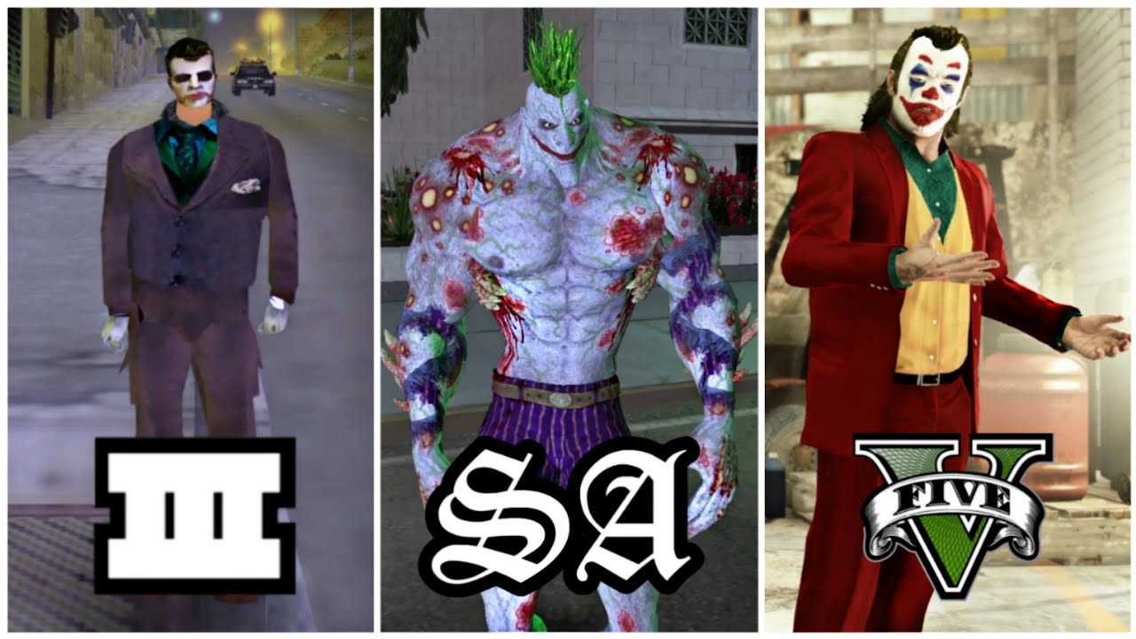 Evolution of JOKER in GTA Games | JOKER Visits Every GTA MAP | 2001-2021