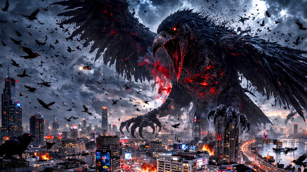 Kauaa Ne Pure Shehar Par Hamla Kar Diya ( The Crow 2024 Movie Explained Hindi/Urdu