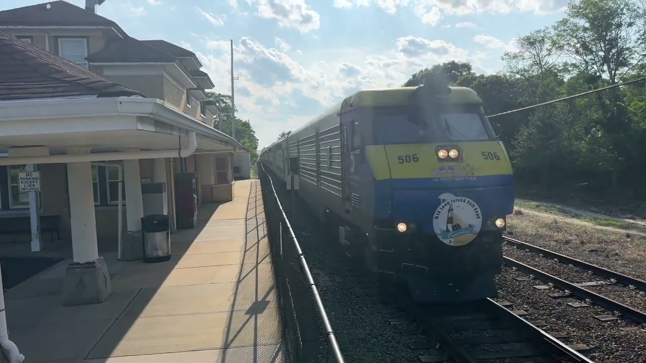 Long Island Rail Road Train 16 Cannonball at Westhampton Friday June 20, 2025